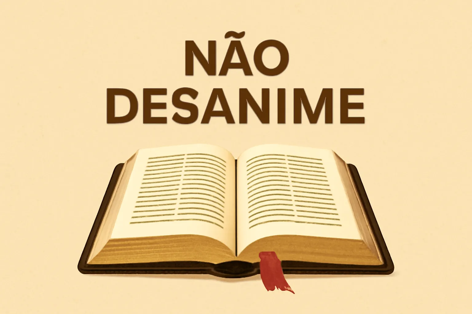 nao desanime bíblia