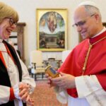 Papa Leo XIV Enfatiza Diálogo entre Anglicanos e Católicos POPE LEO ANGLICAN ARCHBISHOP SARAH MULLALLY VATICAN