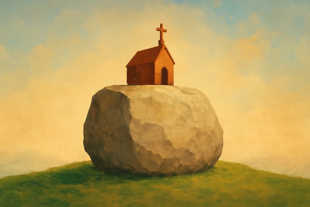 sobre essa pedra edificarei a minha igreja