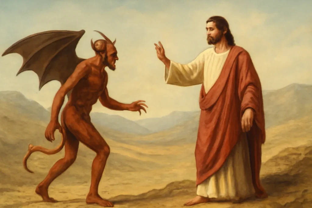tentação de jesus no deserto versículo