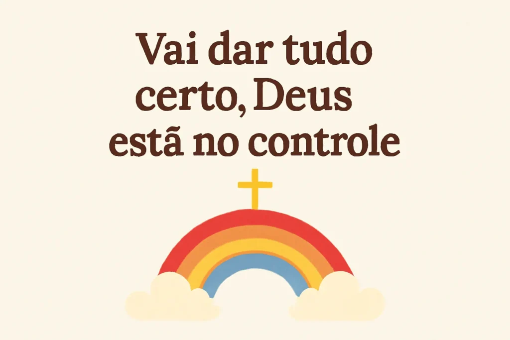 vai dar tudo certo deus está no controle versículo