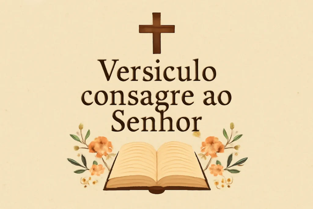 versículo consagre ao senhor