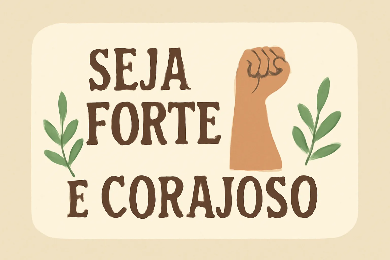versículo da bíblia seja forte e corajoso