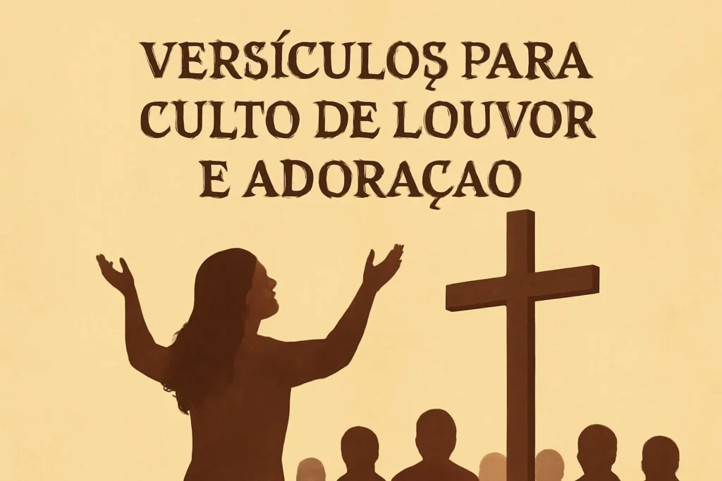 versiculos para culto de louvor e adoração