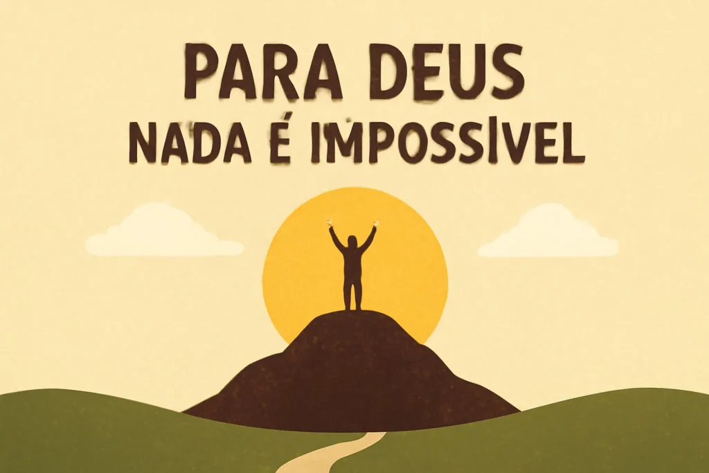 versiculos para deus nada é impossivel